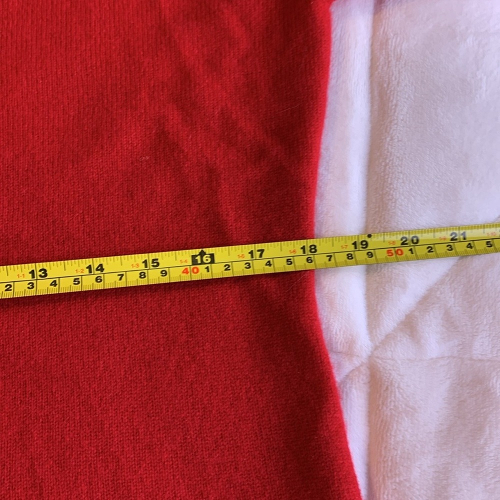 100% Cashmere 2 ply Peck and Peck Red Sweater - Picture 10 of 11